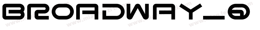 Broadway_Q Regular字体转换
